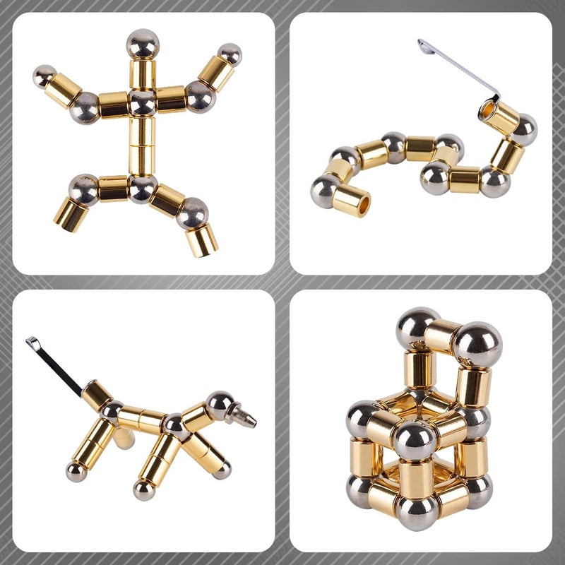 TTzycc Magnetic Pen,Fidget Pen with 13 Magnetic Rings,（Golden） - Image 2